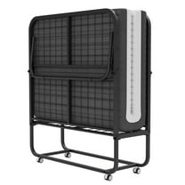 NBTiger Folding Bed with Mattress Included Memory Foam, Cot Size 75" x 31" Portable Rollaway Bed for Adults, Extra Folded Guest Bed with Super Smooth Surface