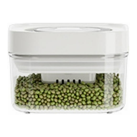 NBW Airtight Food Storage Containers, 4-Pc Square Container Set, Kitchen Pantry Org, 0.4-Qt, Clear