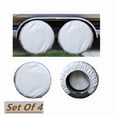 thumbnail image 1 of NBW RV Tire Covers, Set of 4, 30”-32” Diameter, RV Trailer Camper Truck SUV Wheel Covers, Sunproof Weather Resistance Wheel Protectors, Silver, 1 of 6