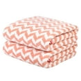 thumbnail image 1 of NC 2 Piece Bath Towel Set, Chevron Pattern Microfiber Soft Fast Drying Towels, Red, 1 of 5