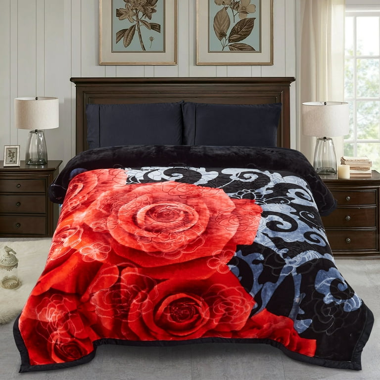 Red king blanket top