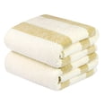 thumbnail image 1 of NC Fashion 2 Piece Microfiber Bath Towel Set, Brown, White, Multi-color, 1 of 6