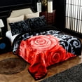 thumbnail image 1 of NC Fleece Sherpa Bed Blanket King, Warm Thick Plush Borrego Blanket,3-Piece 79"x91",7.5lb, 1 of 5