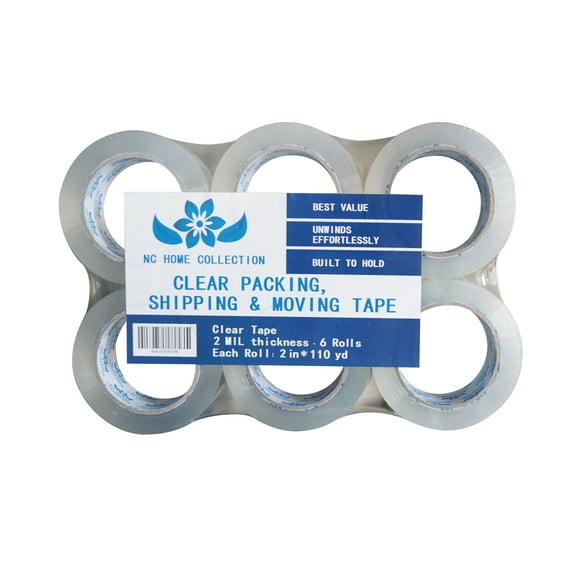 NC Home Collection, Industrial Grade Clear Packing Tape (36 Rolls)