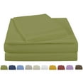 thumbnail image 1 of NC Home Fashions Embroidered ultra soft microfiber sheet set, Queen, Fern, 1 of 4
