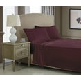 thumbnail image 1 of NC Home Fashions 3-Piece Twin Sheet Set, Ultra-Soft 800 Thread Count Microfiber, Deep Pocket, Twin, Red Wine, 1 of 4