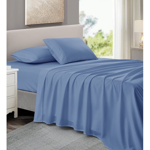 NC Home Fashions Sheet Set - Soft Classic 300 Thread Count Microfiber, 4 Pieces - California King, Serenity