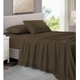 thumbnail image 1 of NC Home Fashions 3-Piece Twin XL Sheet Set, Ultra-Soft 800 Thread Count Microfiber, Deep Pocket, Twin XL, Chocolate Chip, 1 of 4