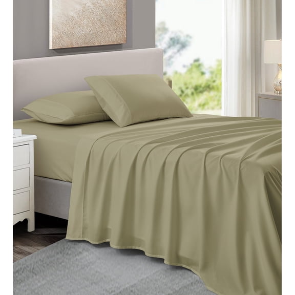 NC Home Fashions Sheet Set - Soft Classic 800 Thread Count Microfiber, 3 Pieces - Twin , Deep Silver Gray