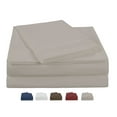 thumbnail image 1 of NC Home Fashions Solid microfiber sheet set with one bonus pillowcase, Twin, Silver Gray, 1 of 4