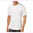 thumbnail image 1 of NC International Concepts Men's Zip-Shoulder T-Shirt, White Pure, Size L, 1 of 2