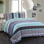 NC King Duvet Cover Set 3-Piece With 2 Pillowcases,Soft Brushed Microfiber, Comforter Not Include