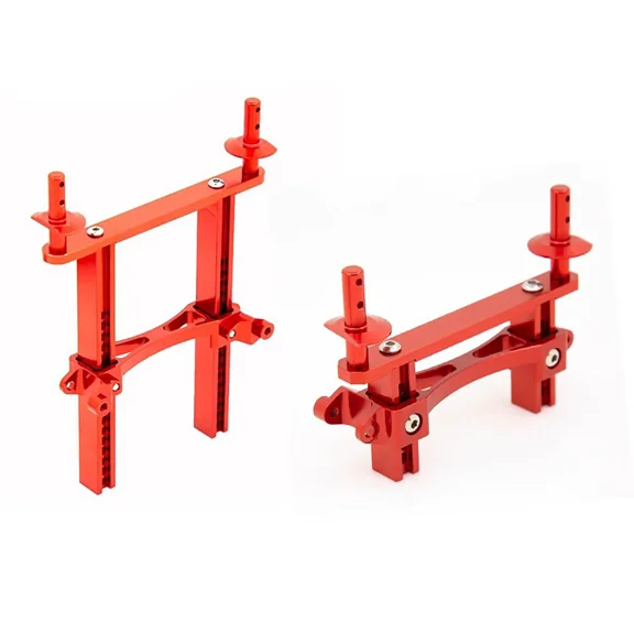 NC Metal Body Posts Front & Rear Compatible with Traxxas TRX-4 1/10 Land Rover RC Crawler, Aluminum Body Mount Set (Black/Silver/Red)