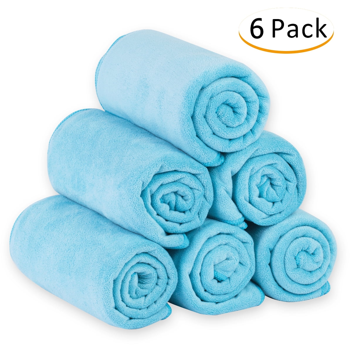 Latitude Run® Makendy Microfiber Bath Towel Set (6 Pack, 27 X 55) - Extra  Absorbent, Fast Drying & Antibacterial, Perfect For Bath, Swimming,Sports &  Reviews