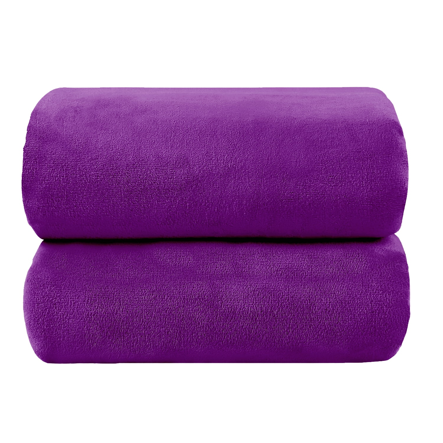 4 Piece Extra Large Bath Towel Set - 35x70 - Purple - Super Highly  Absorbent