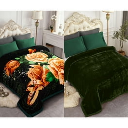 JML Black Polyester Plush Bed Blanket Queen Walmart