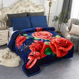 JML Black Polyester Plush Bed Blanket Queen Walmart