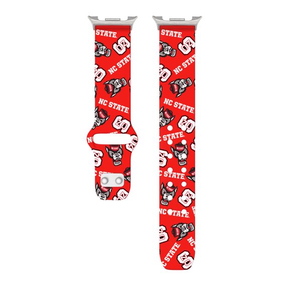 NC State HD Unisex Watch Band for Samsung Galaxy Watch 8 (Wide Long Scattered)