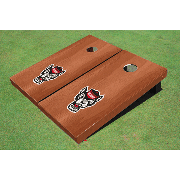 NC State University Solid Rosewood Cornhole Boards