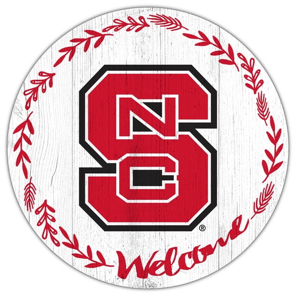 NC State Wolfpack 12" Welcome Circle Sign