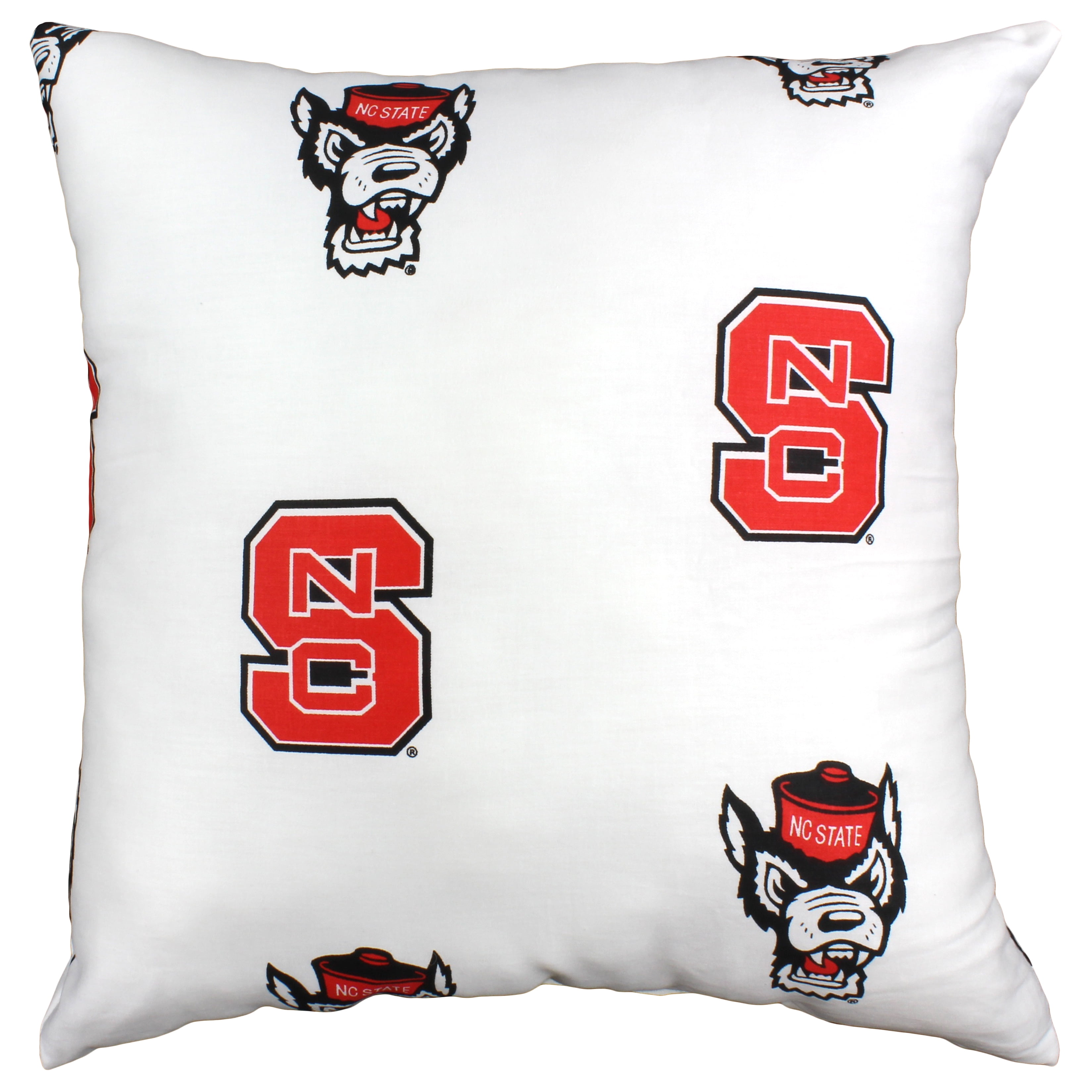 NC State Wolfpack 16" Decorative Pillow - White