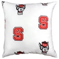 thumbnail image 1 of NC State Wolfpack 16" Decorative Pillow - White, 1 of 5