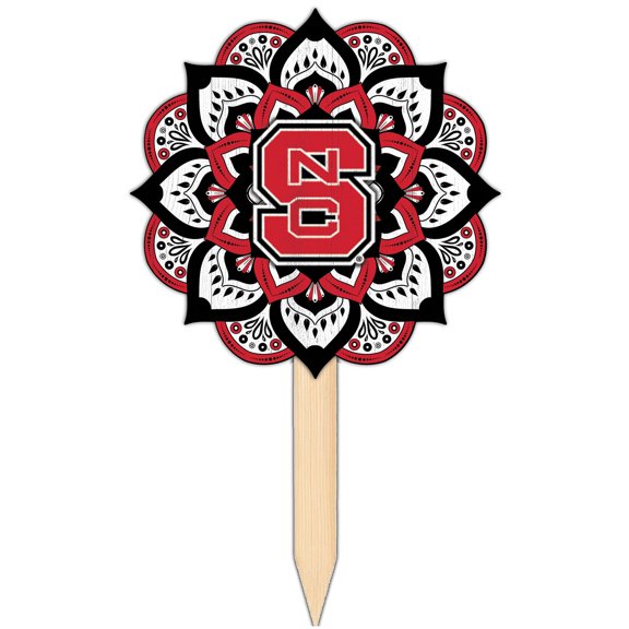 NC State Wolfpack 18'' x 12'' Mandala Yard Stake