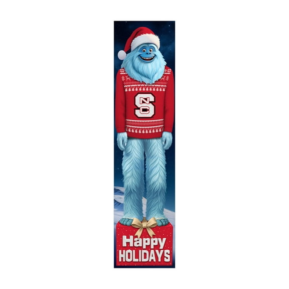 NC State Wolfpack 48" Yeti Christmas Leaner