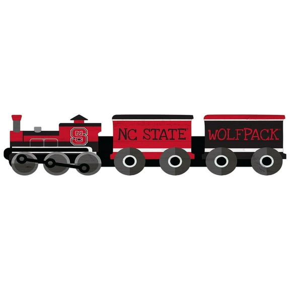 NC State Wolfpack 6'' x 24'' Train Cutout Sign