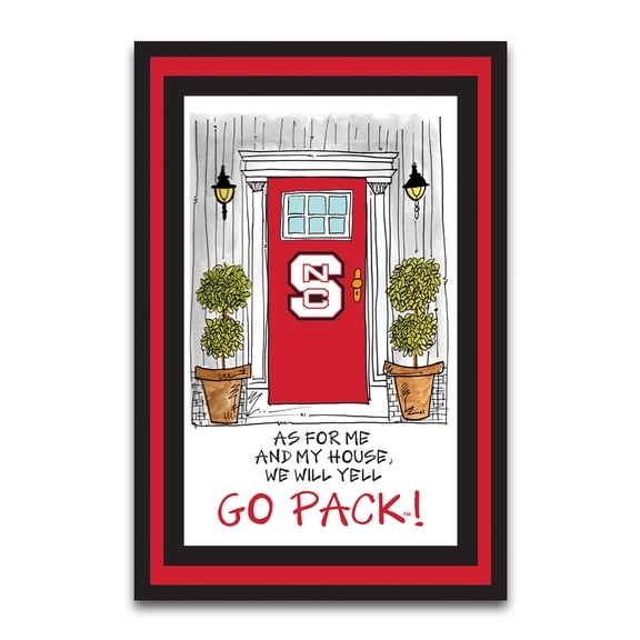 NC State Wolfpack As For Me 12" x 18" Garden Flag