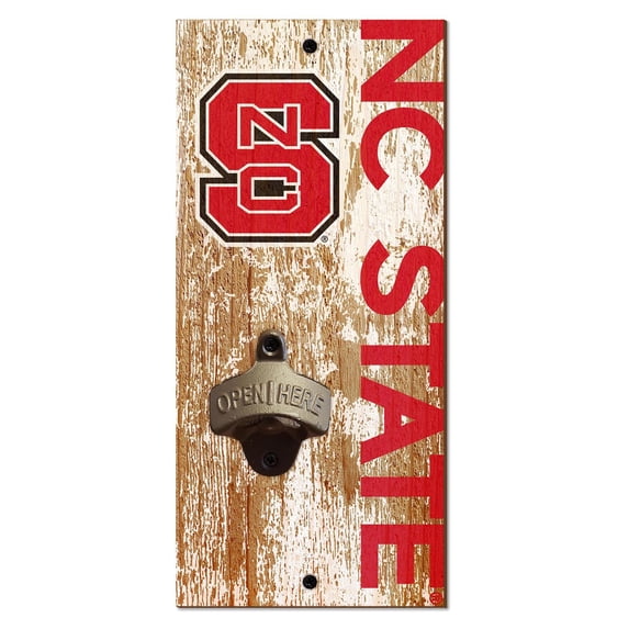 NC State Wolfpack Distressed Bottle Opener