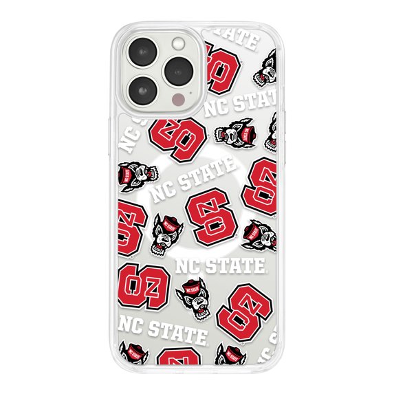 NC State Wolfpack HD Mag-Safe Phone Case Compatible with Apple iPhone 13 Pro Max (Scattered) by Affinity Bands
