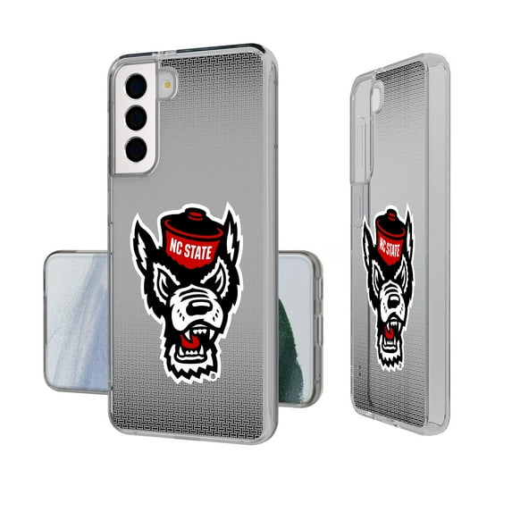 NC State Wolfpack Linen Logo Galaxy Clear Case