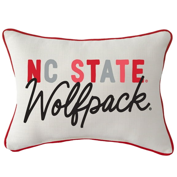 NC State Wolfpack Tones Rectangular Piped Pillow
