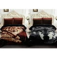 thumbnail image 1 of NC Thick Fleece Blanket King Size,10lbs 2 Ply Faux Mink Bed Blanket for Winter, Wolf, 85"x93", 1 of 7