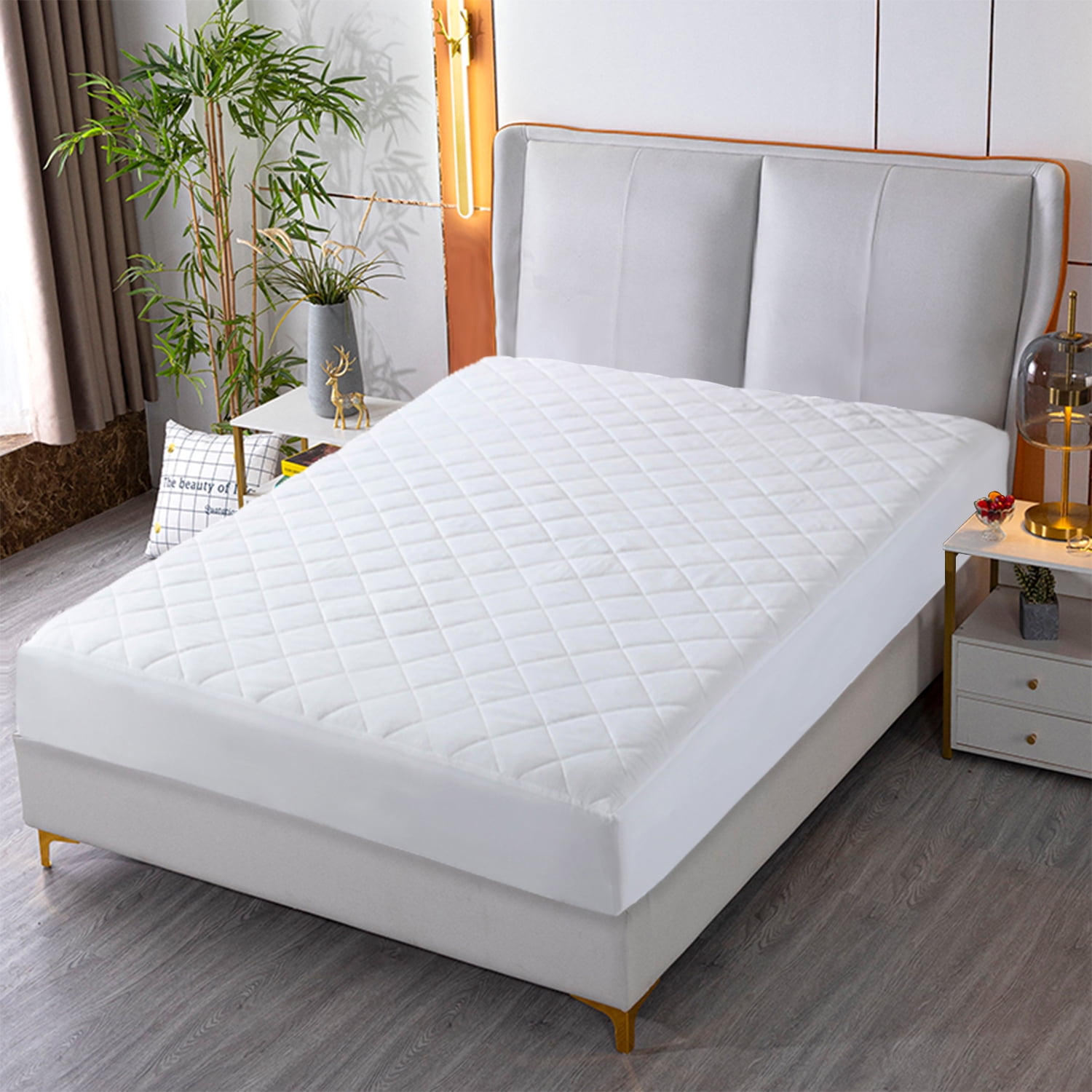 NC Quilted Microfiber Mattress Pad, Twin Size - Deep Pocket