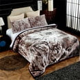 thumbnail image 1 of NC Warm King Sherpa Blanket,Thick Printed Flannel Fleece Borrego Blanket,79"x91",7.5lb, 1 of 6