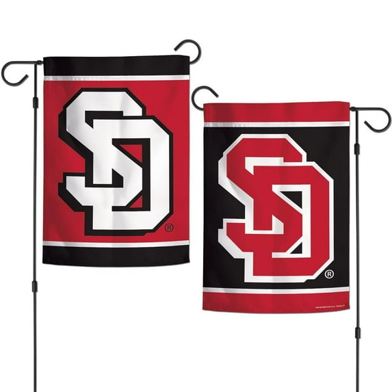 NCAA 12.5” x 18" Double Sided Yard and Garden College Banner Flag, Printed in the USA (South Dakota Coyotes Garden Flag)