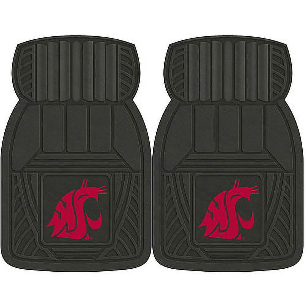 NCAA 2Piece HeavyDuty Vinyl Car Mat Set, Washington State University