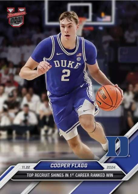 Cooper Flagg Bowman University 2024 Bowman U Now #1 Cooper Flagg