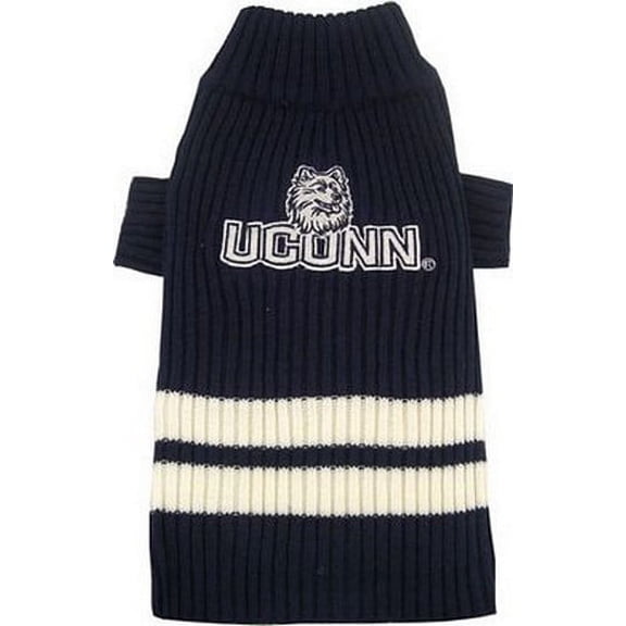 NCAA 301-49 Connecticut Huskies Pet (Dog) Sweater - Size Small