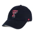 thumbnail image 1 of Men's '47 Black Texas Tech Red Raiders Clean Up Adjustable Hat, 1 of 4