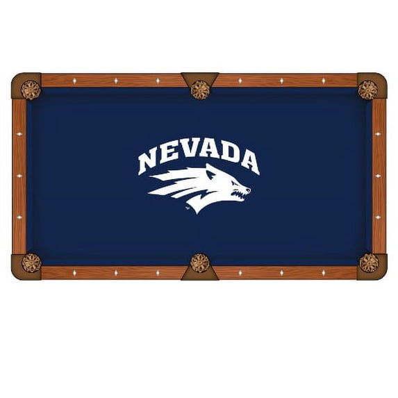 NCAA 9' Pool Table Cloth by Holland Bar Stool - Nevada Wolf Pack