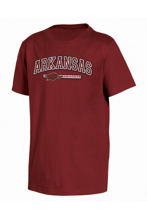 NCAA Boys’ Short Sleeve Cotton T-Shirt, Officially Licensed College Team Logo Tee, Comfortable Crewneck Sports Fan Apparel