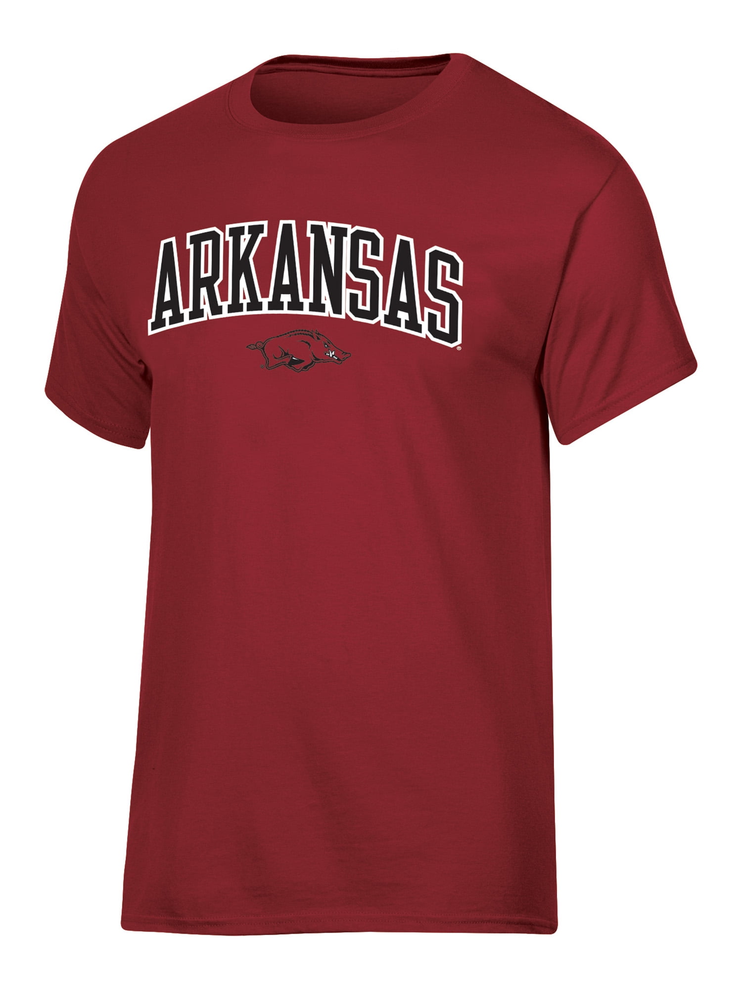 NCAA Arkansas Razorbacks Men's Arch Over Logo Tee