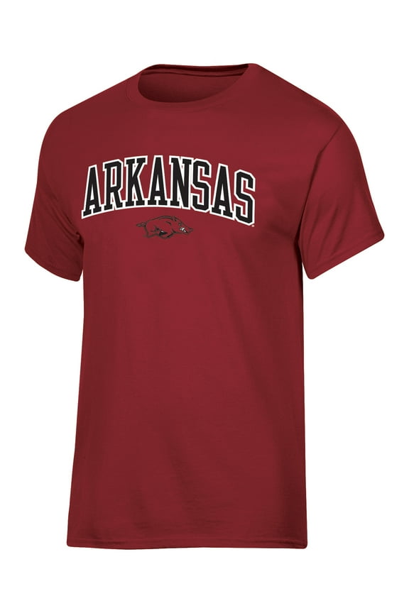 NCAA Arkansas Razorbacks Men's Arch Over Logo Tee