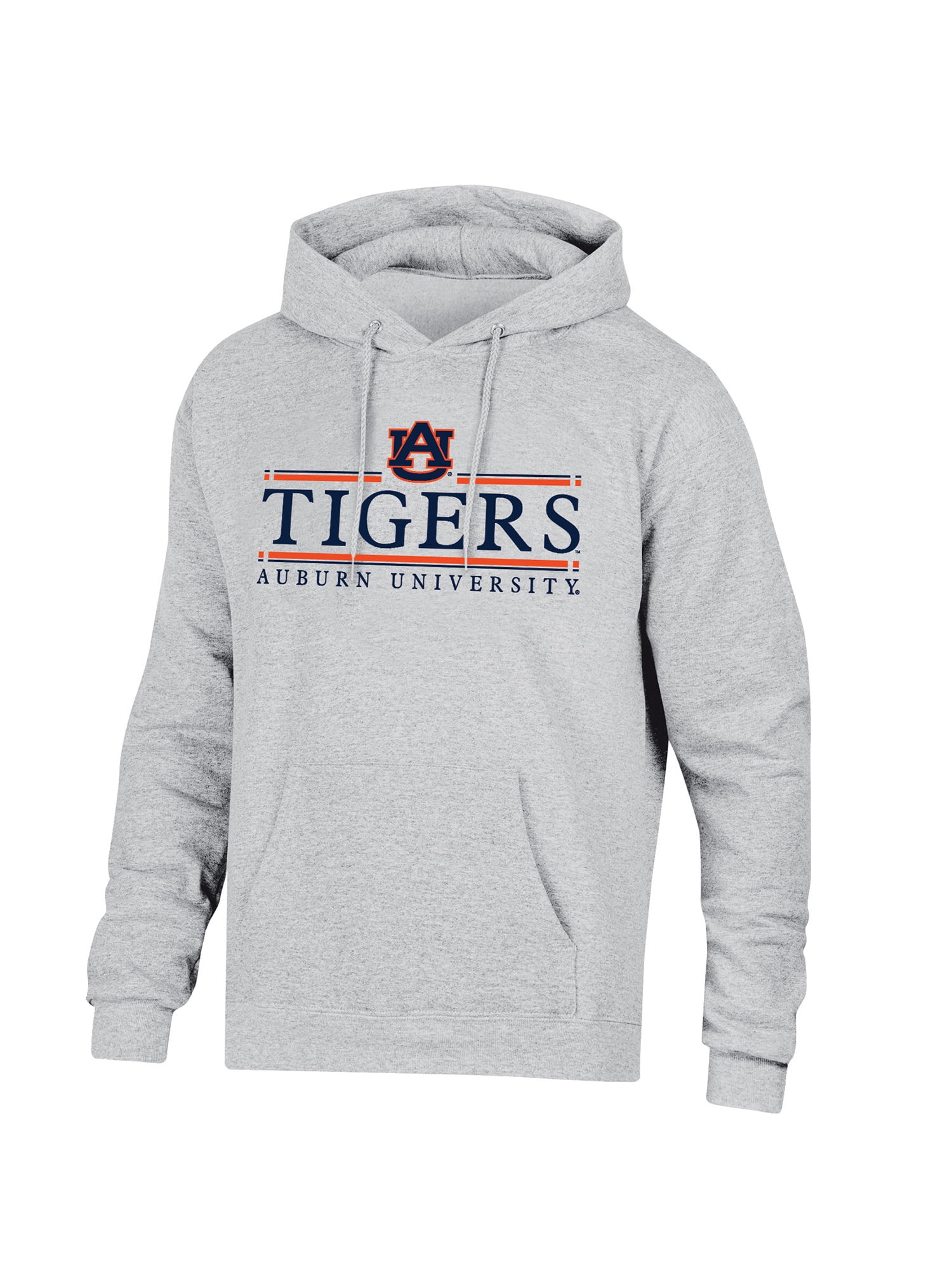 NCAA Men’s Ash Heather Team Bar Logo Fleece Hoodie Sweatshirt