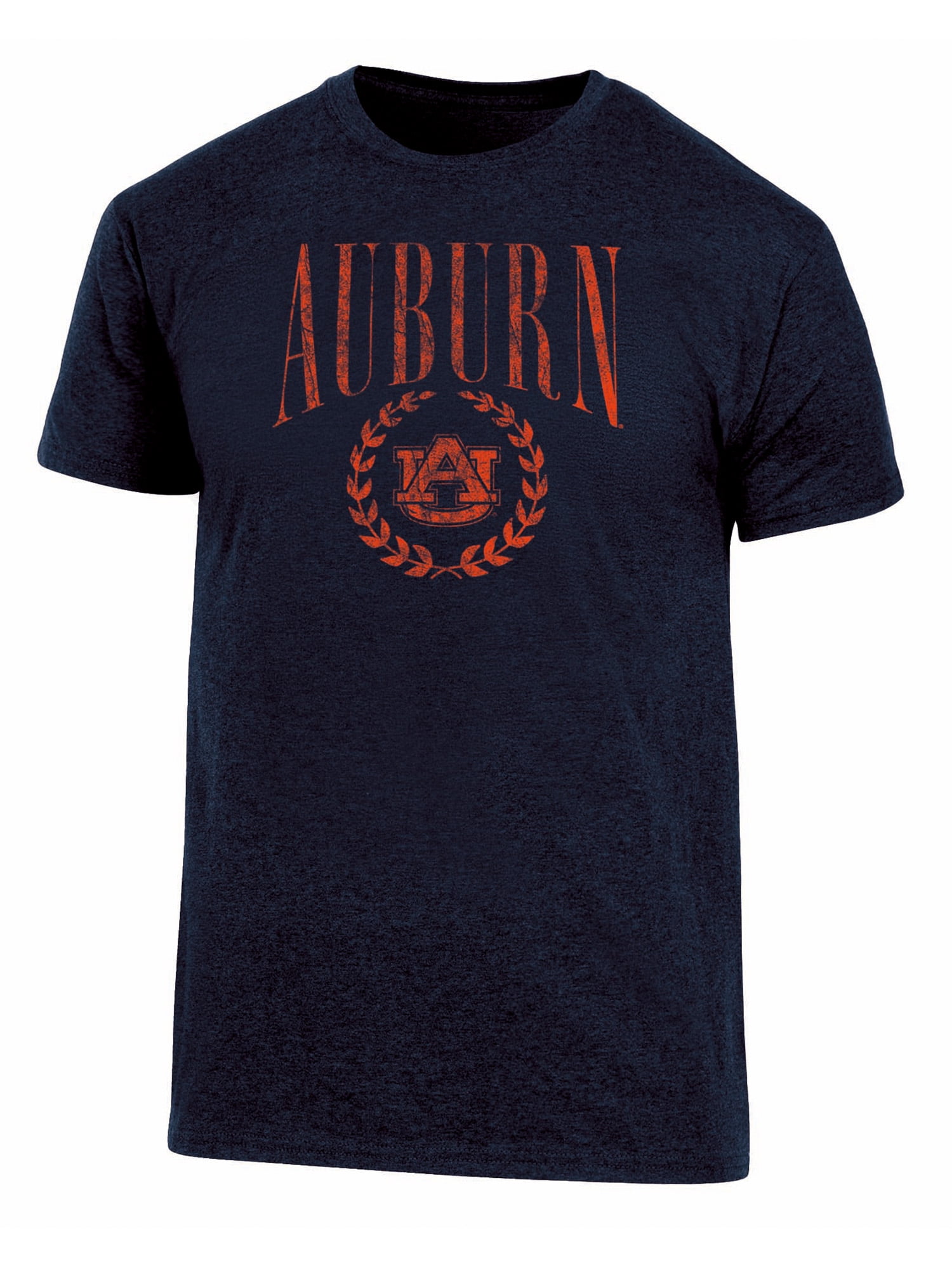 NCAA Men's Auburn Tigers Triblend Laurel Logo Tee