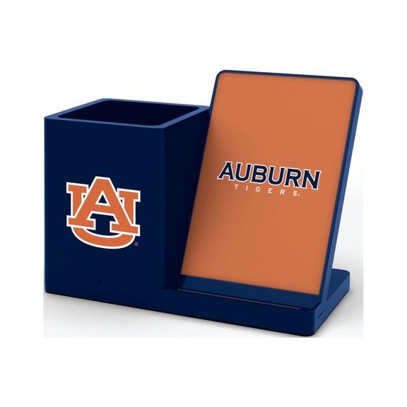 NCAA, AUBURN TIGERS, WIRELESS CHARGER WITH PEN CUP, BOX
