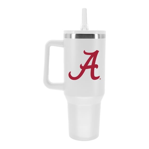 NCAA Alabama Crimson Tide 40 Ounce White Handle Tumbler